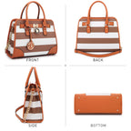 Dasein Women’s 2pcs Satchel & Shoulder Bag Set