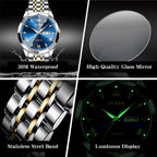 SteelGlow: OLEVS Quartz Men's Luminous Watch