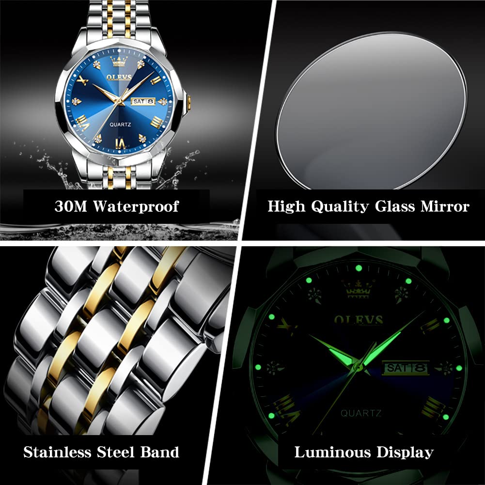SteelGlow: OLEVS Quartz Men's Luminous Watch