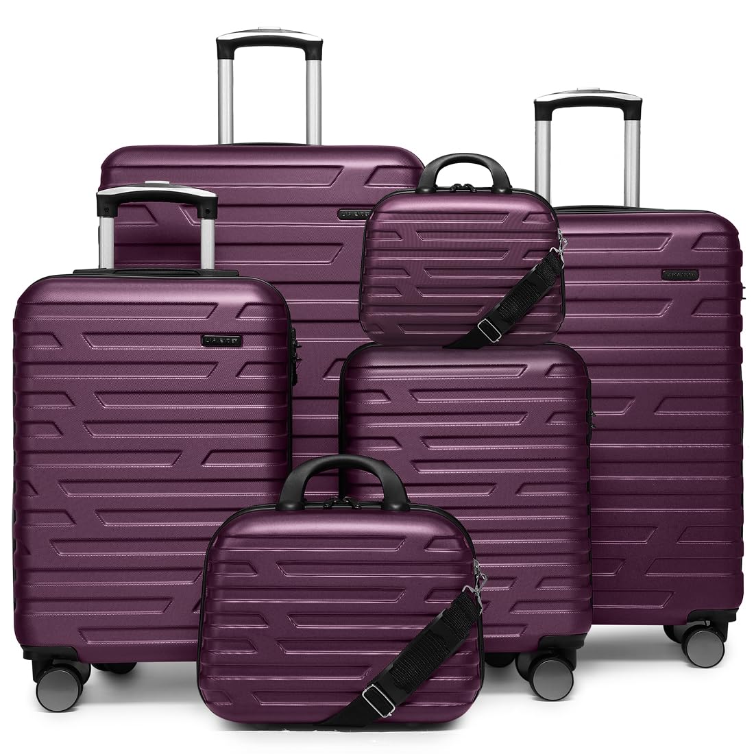 LAVENDER 6pc Hardside Spinner Luggage – ##variant## Luggage Travel Bags