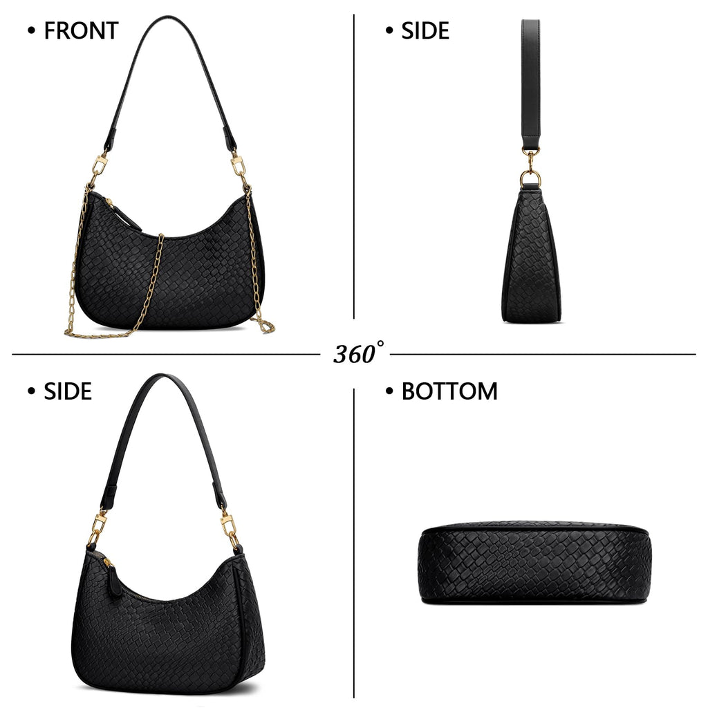 Retro Chic Hobo Bag - Cute Underarm Purse - Shoulder Bags by Handbags Specialist Headquarter | Available at Handbags Specialist Headquarter