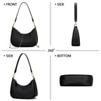 Retro Chic Hobo Bag - Cute Underarm Purse - Shoulder Bags by Handbags Specialist Headquarter | Available at Handbags Specialist Headquarter