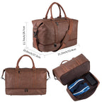Weekender Overnight Travel Bag with Shoe Pouch