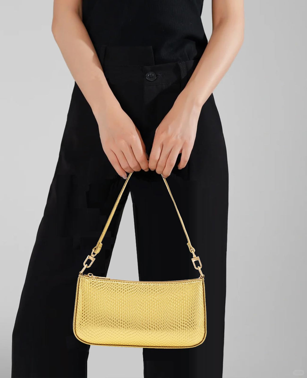 Retro Vegan Leather Shoulder Bag -  by Handbags Specialist Headquarter | Available at Handbags Specialist Headquarter