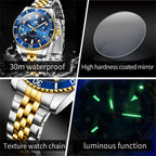 SteelGlow: OLEVS Quartz Men's Luminous Watch