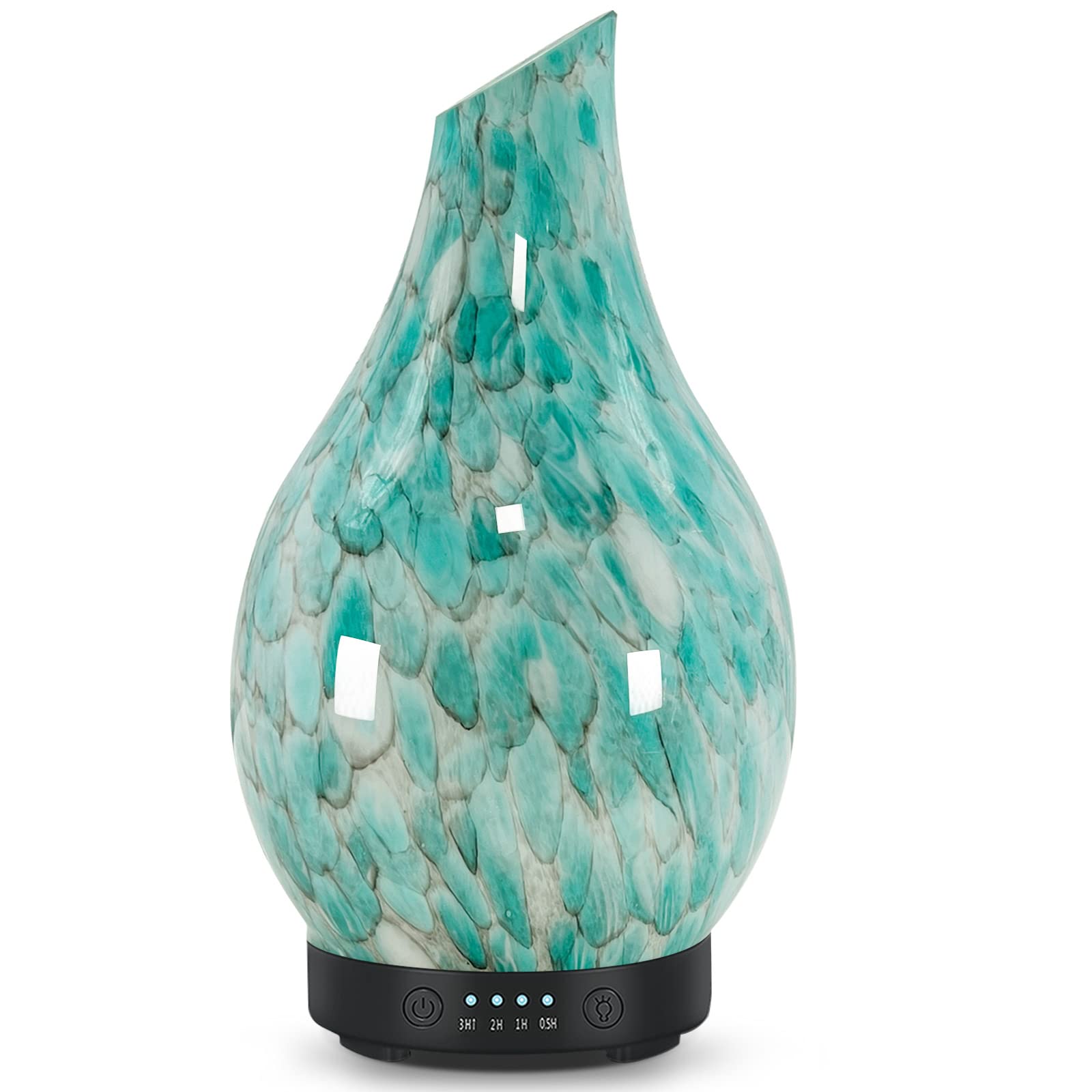 SereneMist Glass: 120ml 7-Color Aromatherapy Diffuser