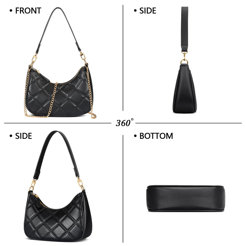 Retro Chic Hobo Bag - Cute Underarm Purse - Shoulder Bags by Handbags Specialist Headquarter | Available at Handbags Specialist Headquarter