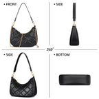 Retro Chic Hobo Bag - Cute Underarm Purse - Shoulder Bags by Handbags Specialist Headquarter | Available at Handbags Specialist Headquarter