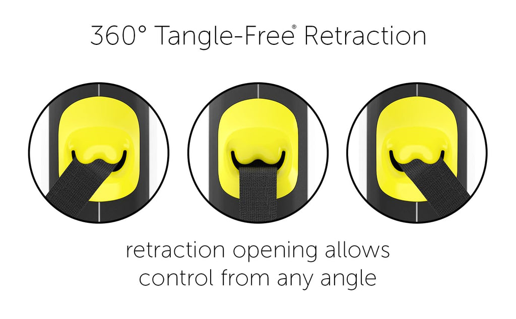 SpinFree 360° Dog Leash - Large, White, 16ft Nylon -  by Handbags Specialist Headquarter | Available at Handbags Specialist Headquarter