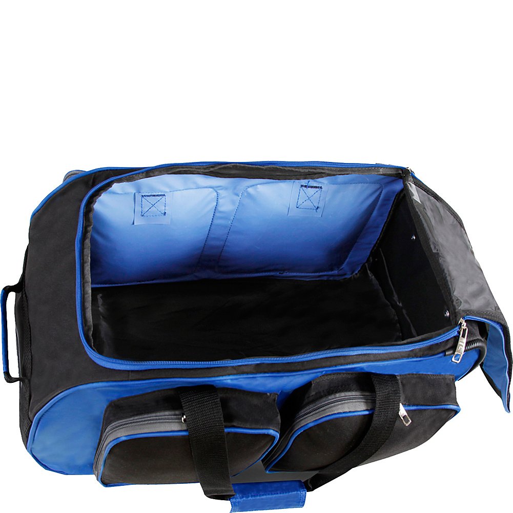 Fila 22 UltraLite Black Rolling Duffel Bag -  by Handbags Specialist Headquarter | Available at Handbags Specialist Headquarter