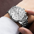 EclipseTime: Luminous Men's Luxury Chrono Watch