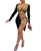 Mesh Bodycon Mini Dress