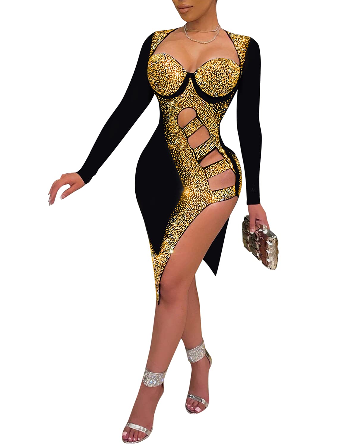 Mesh Bodycon Mini Dress