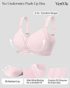 Vertvie Seamless Wireless Push-Up Bralette