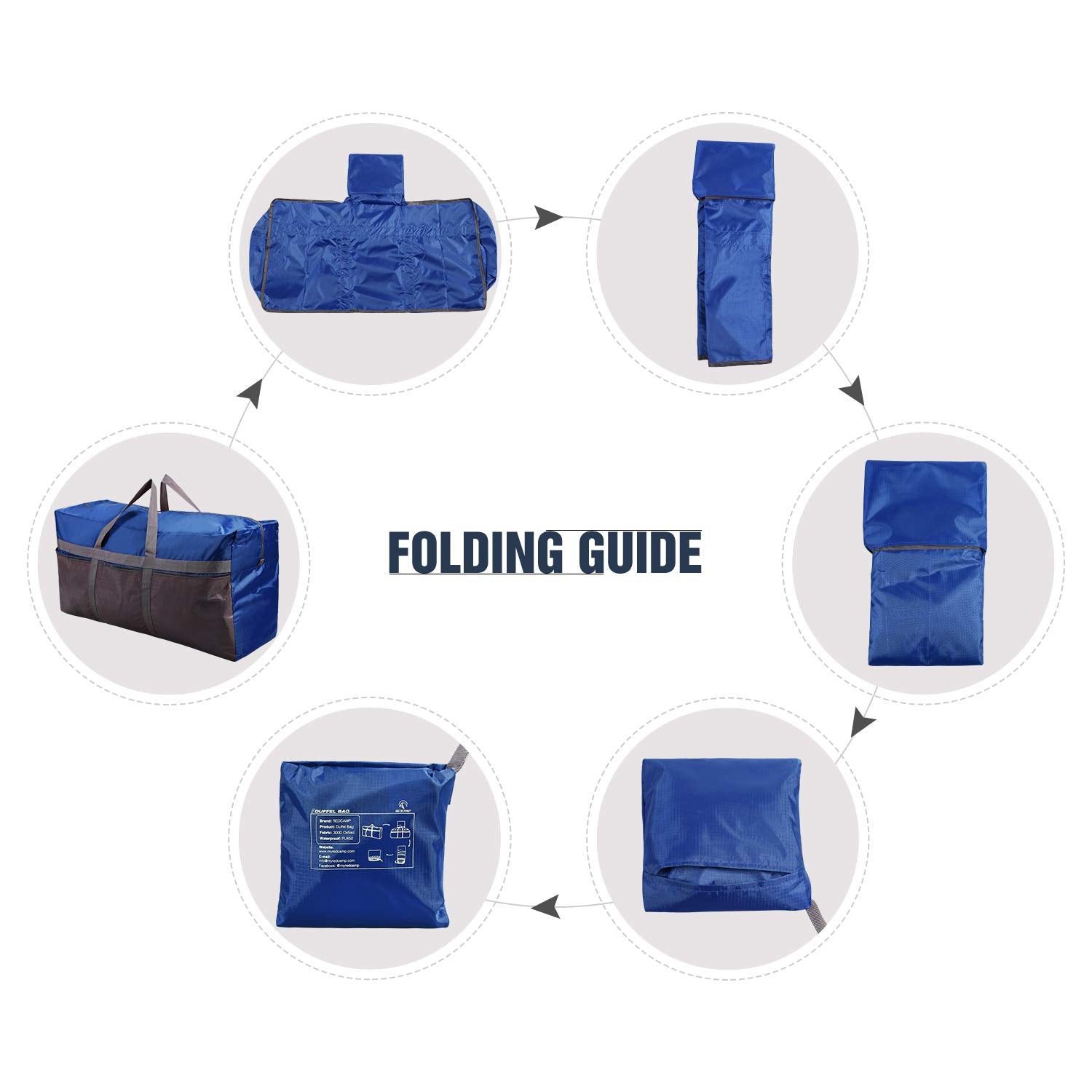 REDCAMP Foldable Waterproof Travel Sports Bag