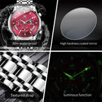 EclipseTime: Luminous Men's Luxury Chrono Watch