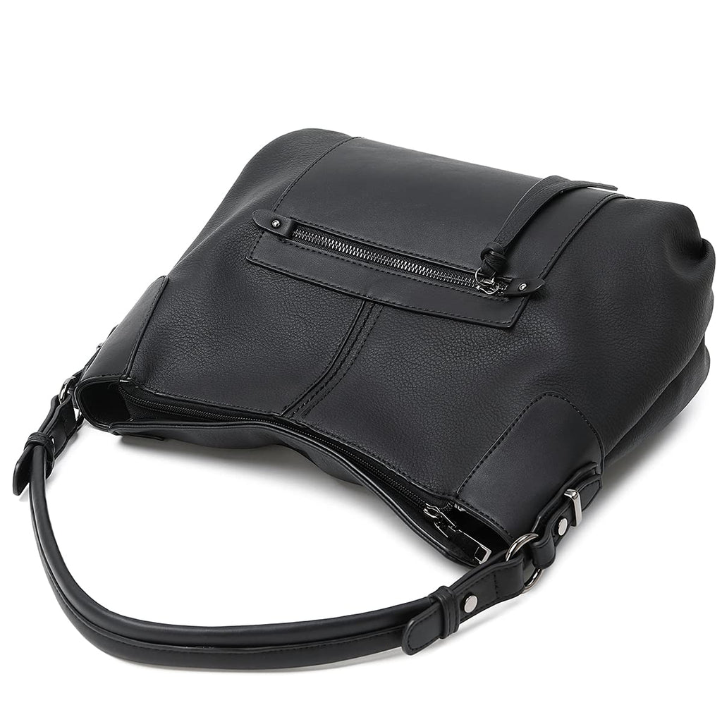 Lapsting Boho Faux Leather Hobo Shoulder Bag
