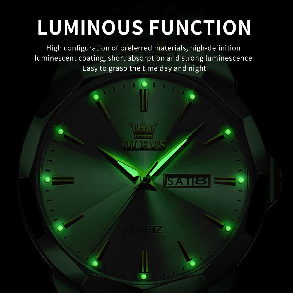 AzureGleam: Elite Men's Diamond Steel Watch