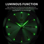 AzureGleam: Elite Men's Diamond Steel Watch