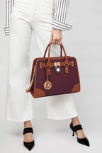 Dasein Women’s 2pcs Satchel & Shoulder Bag Set