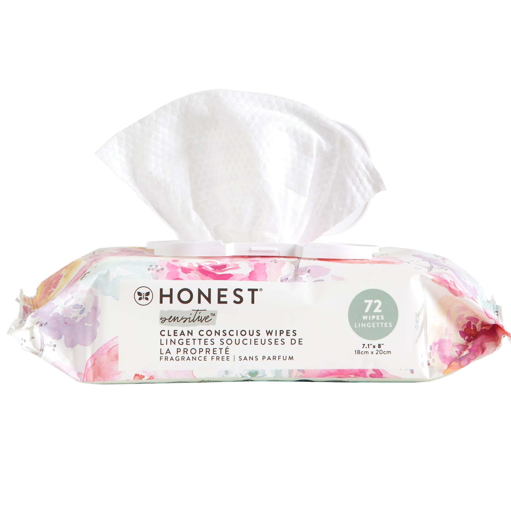 The Honest Company Hypoallergenic Multi-Use Baby Wipes for Sensitive Baby Skin, Pattern Play, 10 Count
