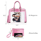 Women’s 2pc Tote & Wallet Handbag Set with 3 Compartments