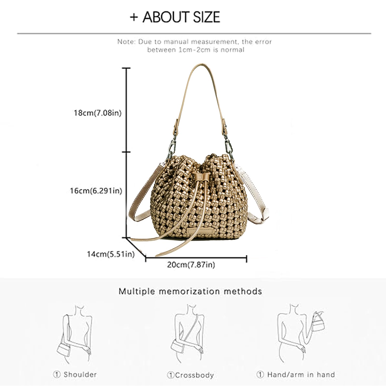 Hollow Bucket Tote Bag -  by Handbags Specialist Headquarter | Available at Handbags Specialist Headquarter