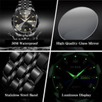 SteelGlow: OLEVS Quartz Men's Luminous Watch