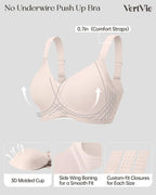 Vertvie Seamless Wireless Push-Up Bralette
