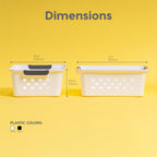 IRIS ShelfSaver 12-Pack Storage Baskets, White - PhoenixBucketTitleBTF by Handbags Specialist Headquarter | Available at Handbags Specialist Headquarter