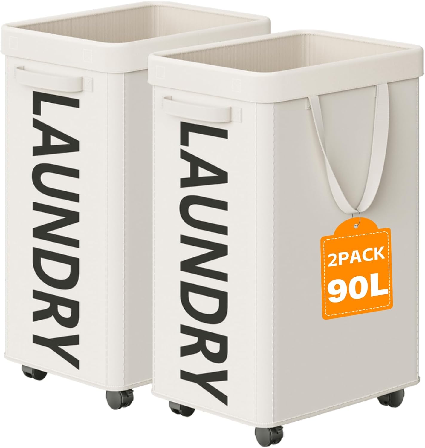 RollAway 90L Laundry Basket with Removable Bag - Laundry Baskets by Handbags Specialist Headquarter | Available at Handbags Specialist Headquarter