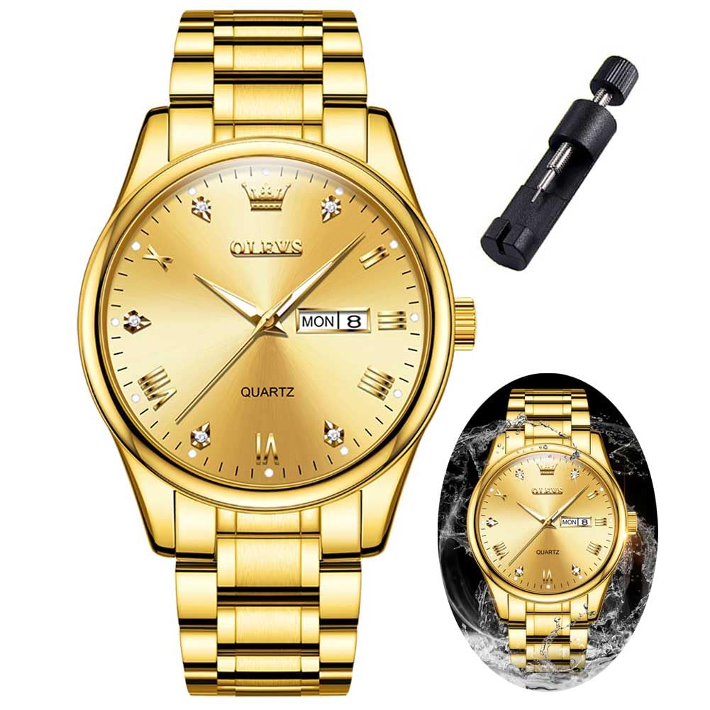 EclipseTime: Luminous Men's Luxury Chrono Watch