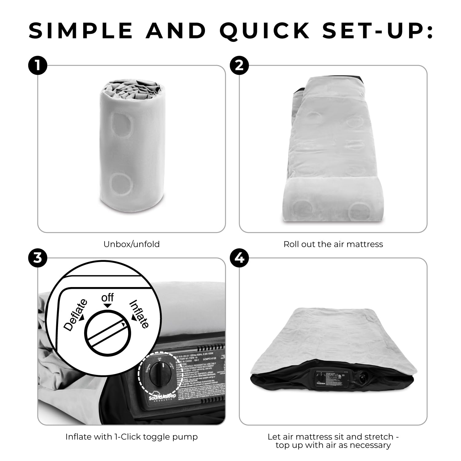 DreamNest Luxe Air Mattress with ComfortCoil Tech - Appliances by Handbags Specialist Headquarter | Available at Handbags Specialist Headquarter