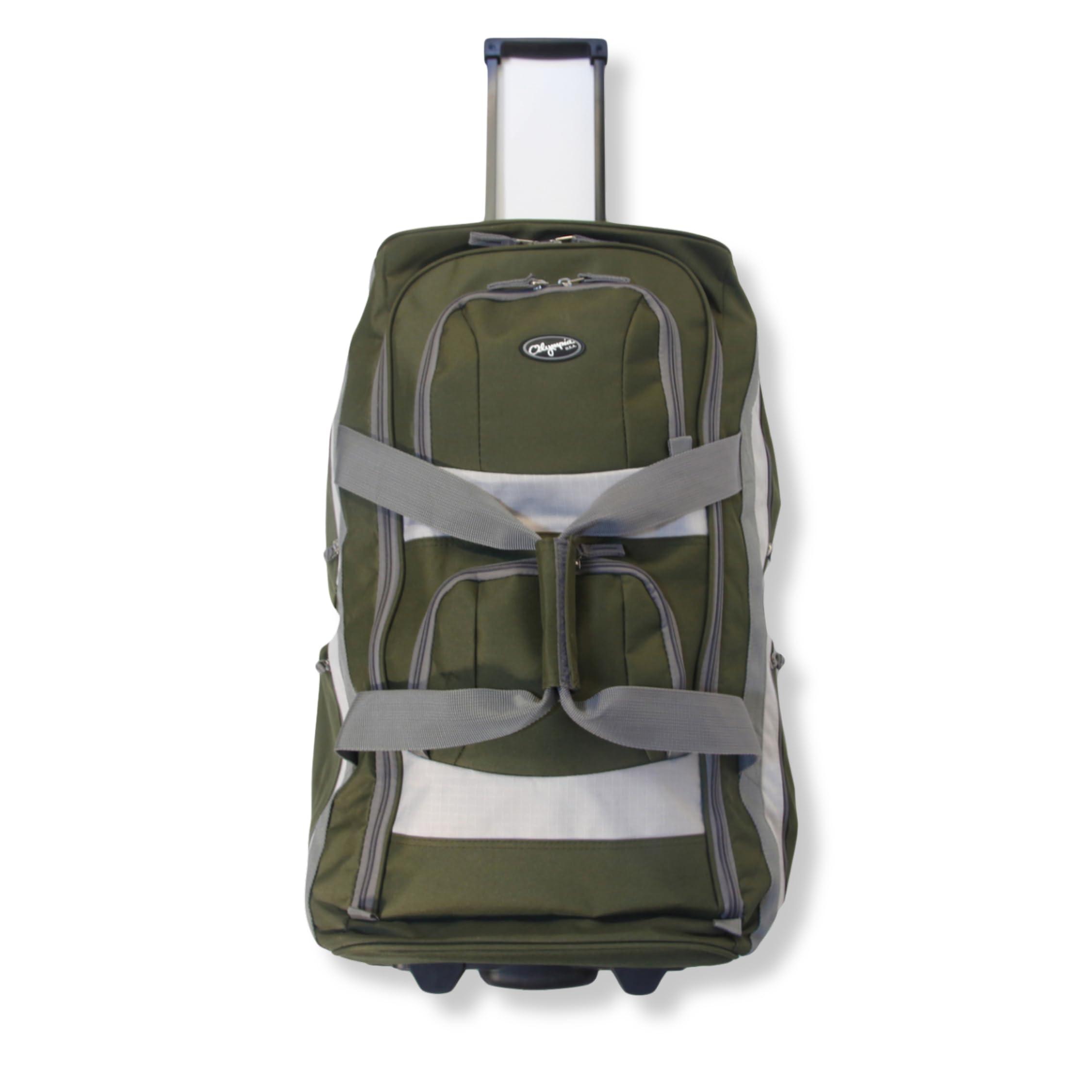 Olympia 22 Max Wheeled Duffel: 8-Pocket Water-Resist