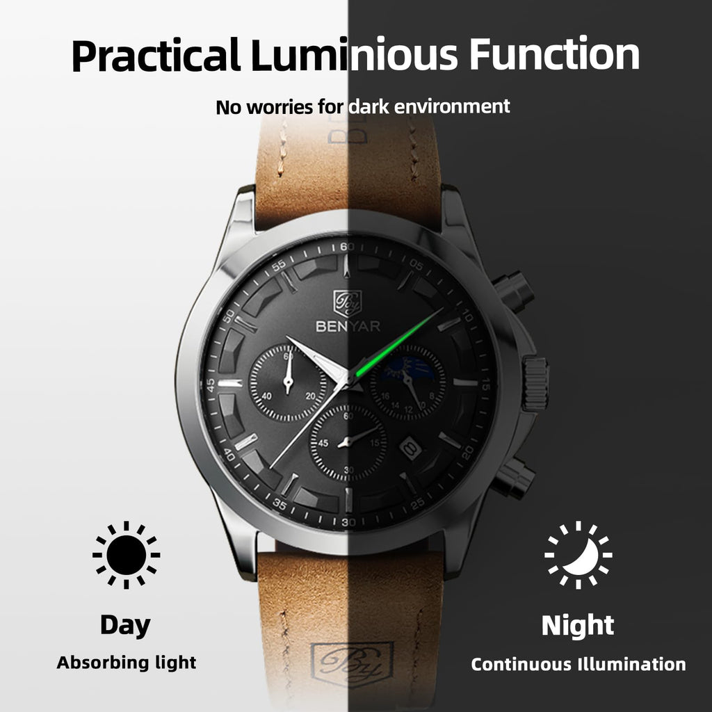 Benyar ChronoPro: Men's Quartz Fashion Watch