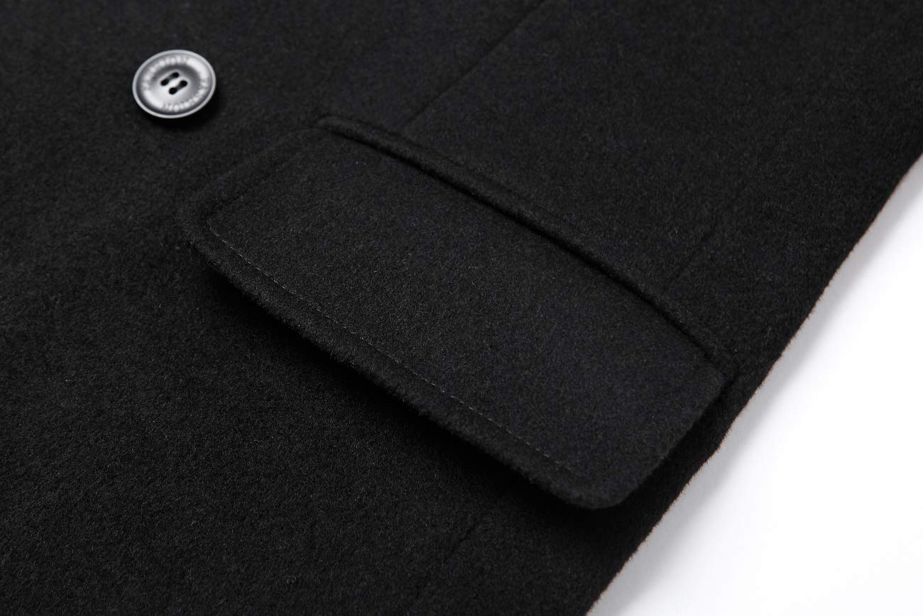 Men's Premium Wool Blend Double Breasted Coat