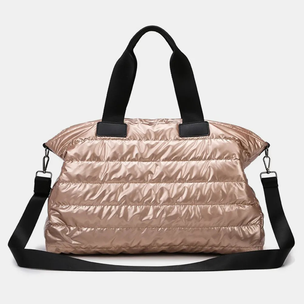 Quilted Nylon Oversize Travel Bag - travel-bag by Trendsi | Available at Handbags Specialist Headquarter