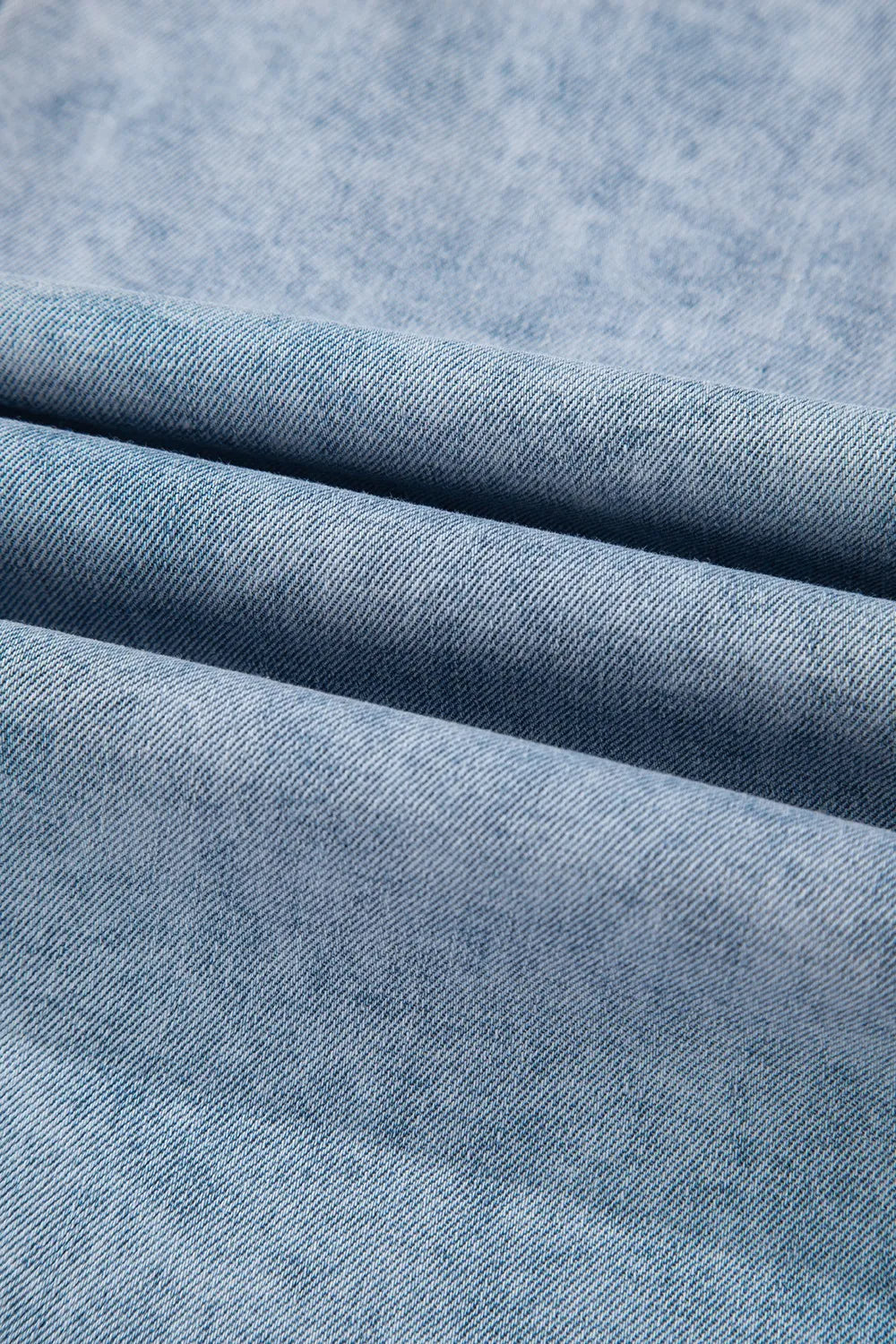 Mineral Wash Denim Frayed U Neck Sleeveless Top - Women / Jeans & Denim by Trendsi | Available at Handbags Specialist Headquarter