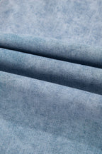 Mineral Wash Denim Frayed U Neck Sleeveless Top - Women / Jeans & Denim by Trendsi | Available at Handbags Specialist Headquarter