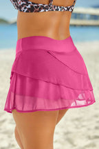 Full Size Layered Swim Skirt -  by Trendsi | Available at Handbags Specialist Headquarter
