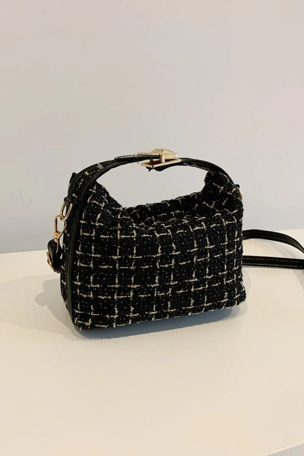 Woven Removable Strap Shoulder Bag - Handbags by Trendsi | Available at Handbags Specialist Headquarter