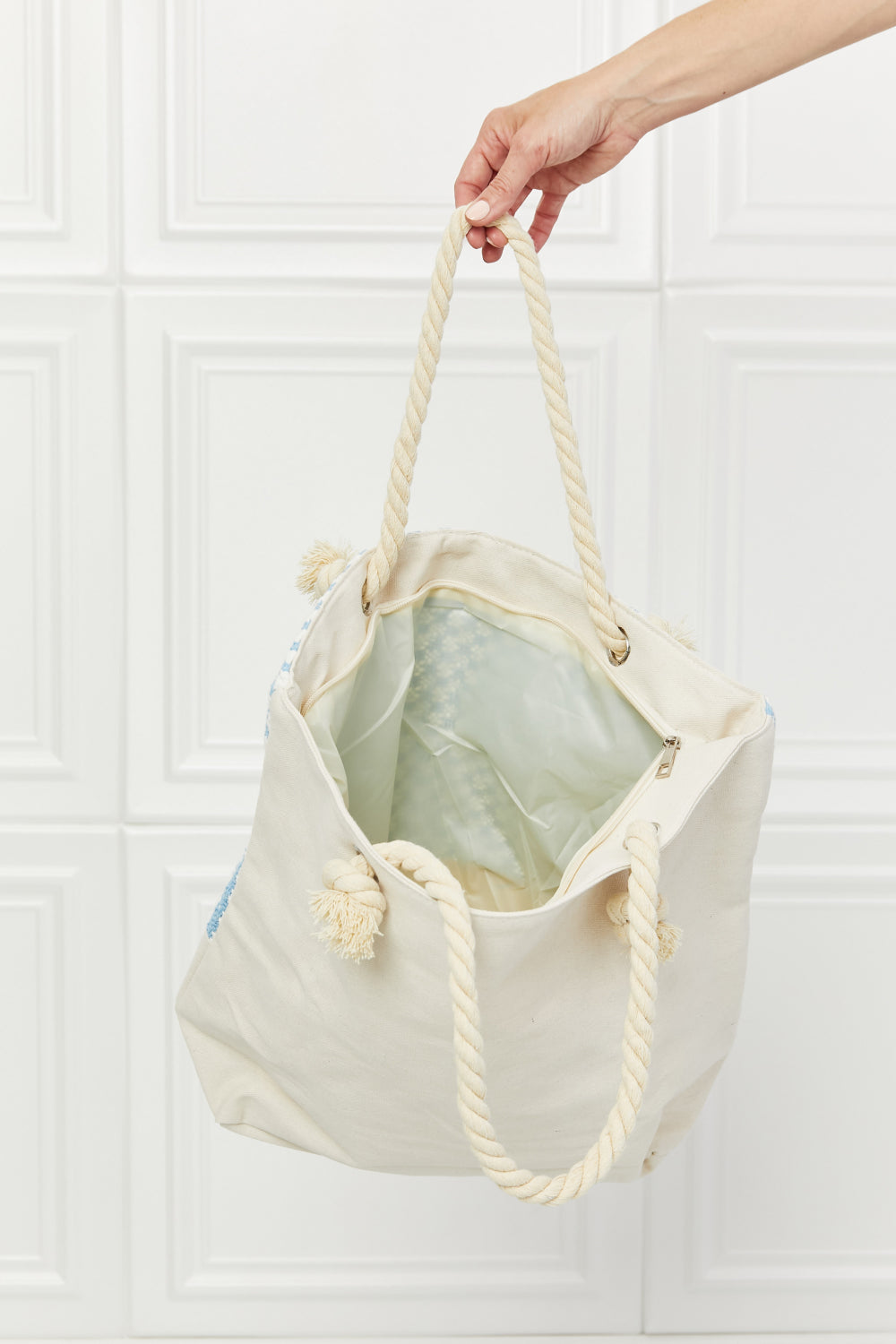 Justin Taylor Picnic Date Tassel Tote Bag - Tote Bag by Trendsi | Available at Handbags Specialist Headquarter