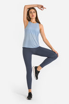 Millennia High Waist Ankle-Length Yoga Leggings - Leggings by Trendsi | Available at Handbags Specialist Headquarter