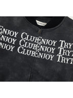 Men's Zip Up Letter Graphic Bomber Jacket - Men's jackets by Trendsi | Available at Handbags Specialist Headquarter