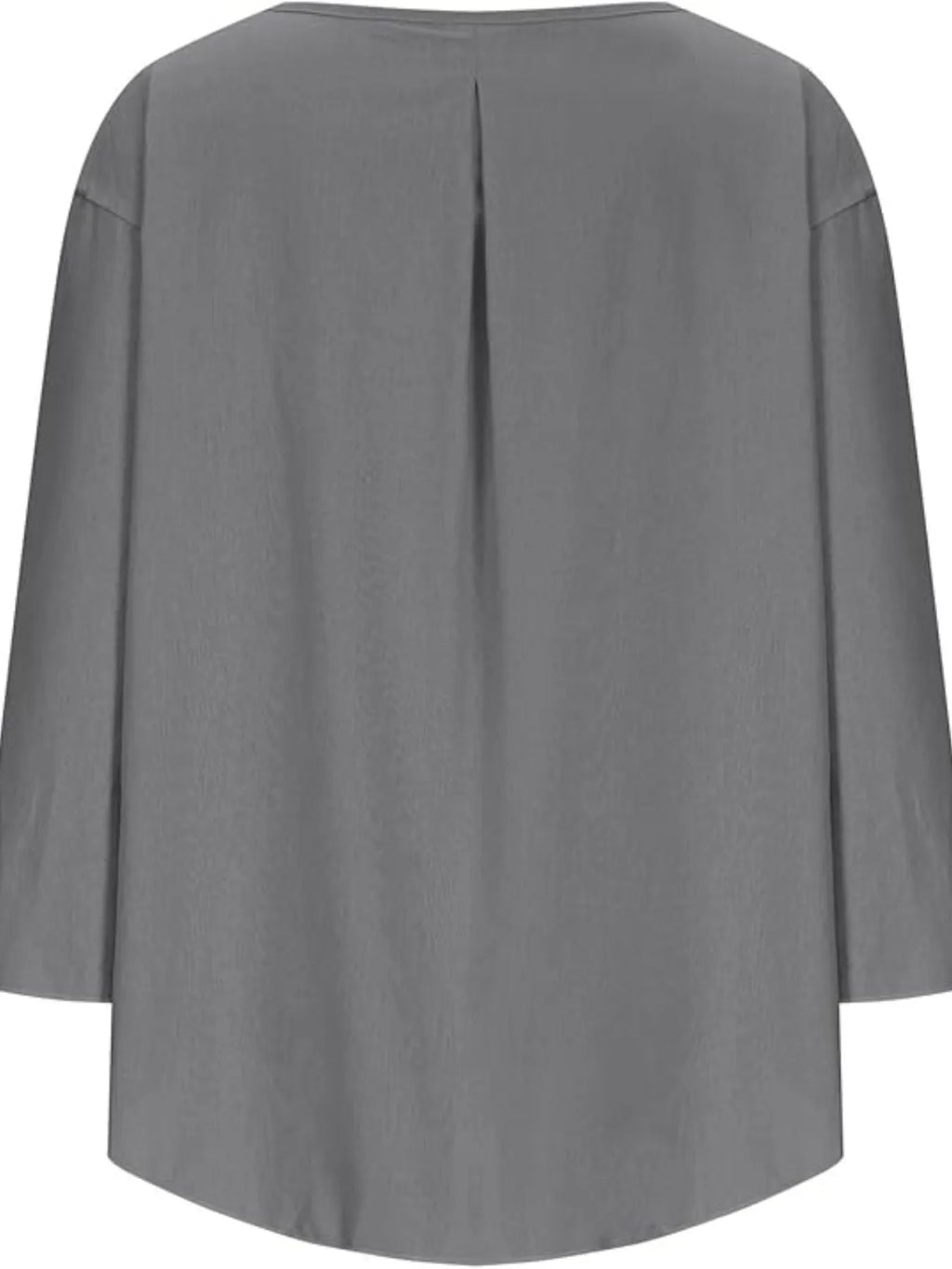 Full Size Round Neck Relaxed Fit Blouse Plus Size - Tops by Trendsi | Available at Handbags Specialist Headquarter