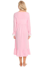 Lace Detail Square Neck Flounce Sleeve Night Dress - Sleepwear by Trendsi | Available at Handbags Specialist Headquarter