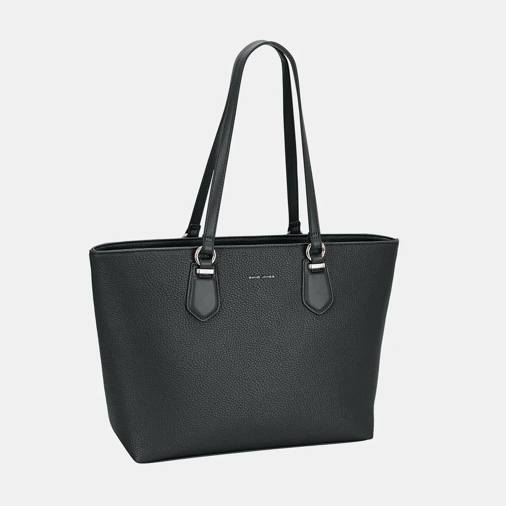 David Jones PU Leather Tote Bag - Tote Bag by Trendsi | Available at Handbags Specialist Headquarter