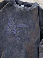 Men's Full Size Butterfly Round Neck T-Shirt Plus Size - Men's T-Shirt by Trendsi | Available at Handbags Specialist Headquarter