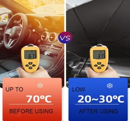 Universal Car Sunshade Umbrella -  by Stone's Store | Available at Handbags Specialist Headquarter