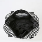 Houndstooth Canvas Travel Bag - travel-bag by Trendsi | Available at Handbags Specialist Headquarter